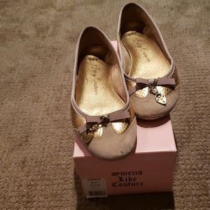 Juicy Gold & Suede Driving moccasin